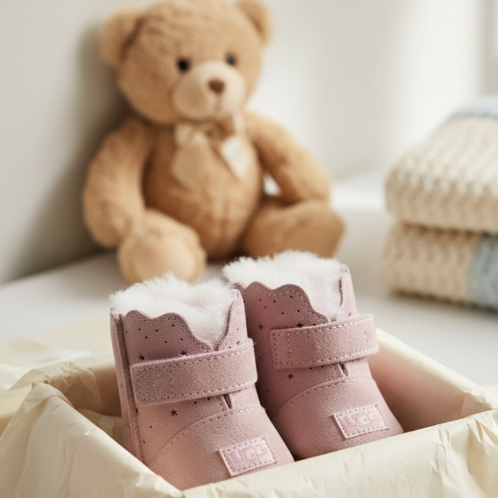 UGG Baby Girls Warm Sherling Insulated Boots Sz 4.5